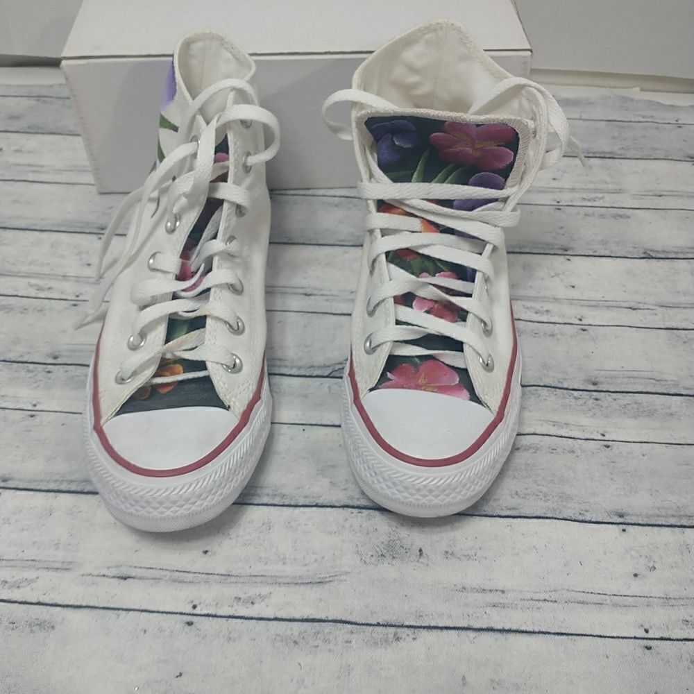Women's Converse All Star Chuck Taylor Floral Designer Size 7 - Picture 6 of 9